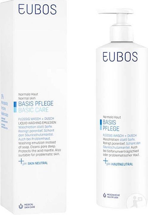 Actual product image Eubos Soap liquide unscented blue refill liq (400 ml)