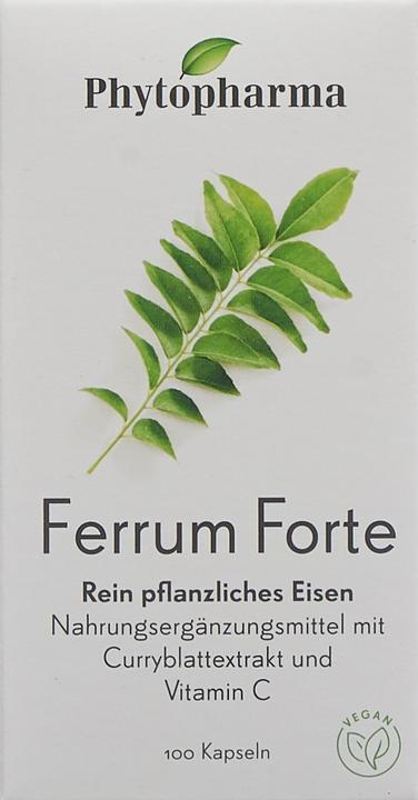 Immagine prodotto Phytopharma Ferrum Forte (100 Pezzo/i, Pillole, 89 g)