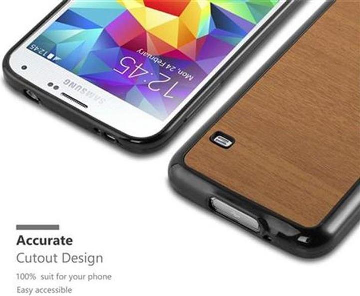 Immagine prodotto Cadorabo Copertura in legno TPU (Samsung Galaxy S5, Samsung Galaxy S5 Neo)