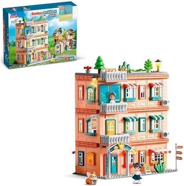 Image du produit Feelo FL1803 - 1803 Maison de poupées : grande maison de ville - grandes briques de serrage