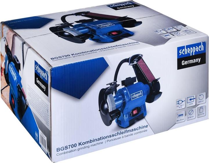 Immagine prodotto Scheppach BGS700 Smerigliatrice combinata 230V 50Hz 250W (Smerigliatrice, 370 W)