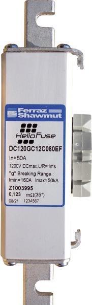 Produktbild LIN Z1003995 HelioProtection Fuse DC Sicherungs- Einsatz gPV Gr. 120 DC1200V 80A (NH-DIN Sicherung, 80 A)