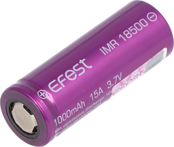 Image du produit Efest Batterie Purple IMR18500 non protégée (18500, 1000 mAh)