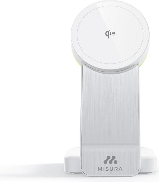 Immagine prodotto Misura Stazione di ricarica wireless pieghevole MH10 3-in-1 - BIANCO (30 W)