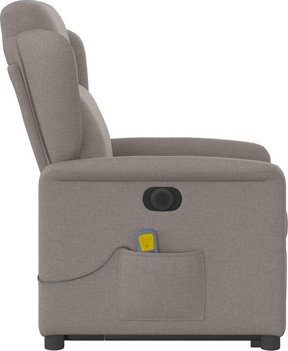 Image du produit VidaXL Fauteuil de massage électrique releveur Taupe Tissu