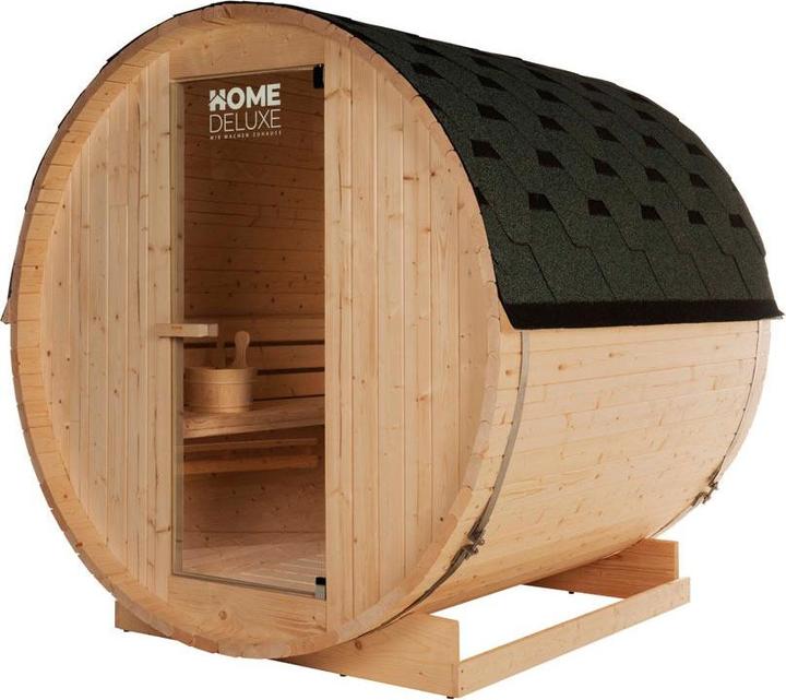 Image du produit Home Deluxe Sauna extérieur AQUILA L- 195 x 180 cm pour 4 personnes - Sauna avec poêle de 6kW