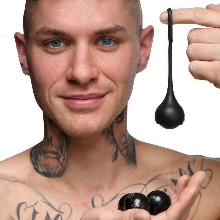 Produktbild Master Series Cock Dangler Silicone Penis Strap with Weights (3.60 cm)