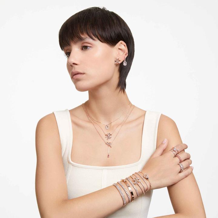 Produktbild Swarovski Iconic Swan Halskette Schwan Klein Weiss Roségold (Swarovski Metall, 38 cm)