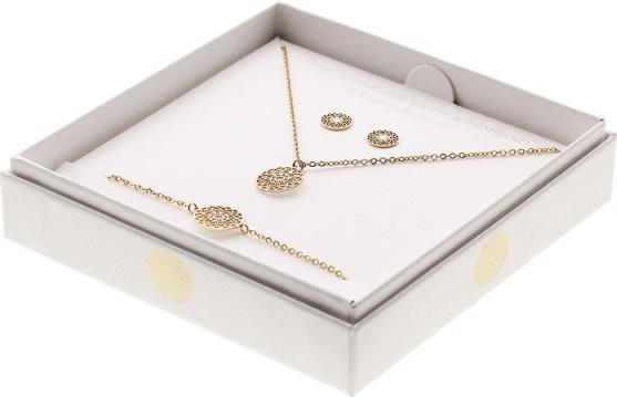 Immagine prodotto HCA Set regalo collana-bracciale-orecchini placcati oro - Mandala della felicità