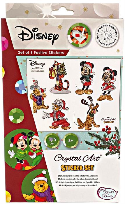 Produktbild Craft Buddy Disney Weihnachtsfreunde, 21x27cm Crystal Art Sticker Set