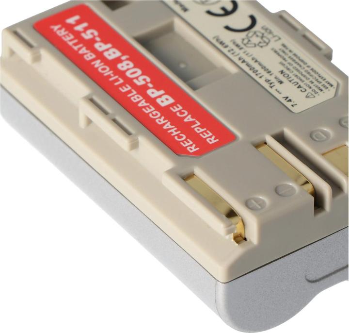 Image du produit AccuCell Batterie Canon BP-511 Batterie BP-508, BP-512 (Batterie)