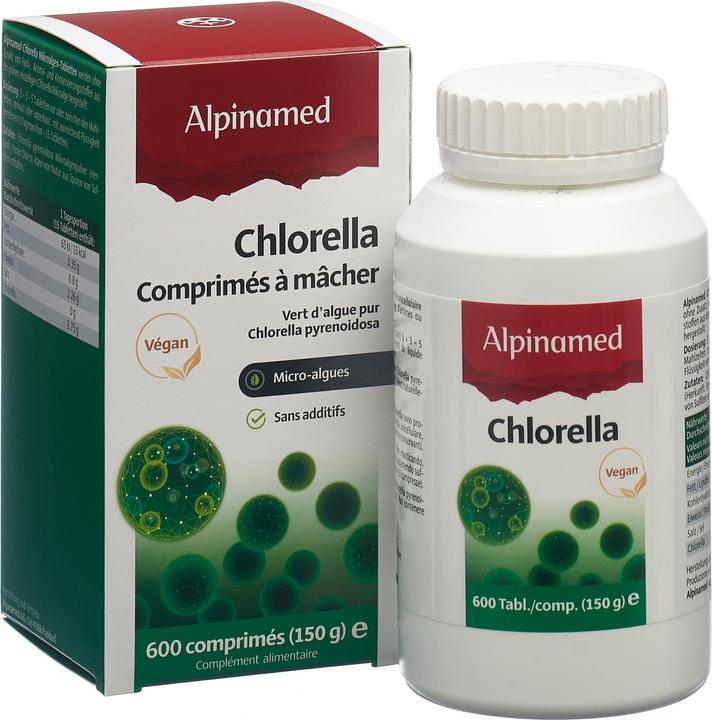 Produktbild Alpinamed Chlorella Tabl (600 Stück, Tabletten, 212 g)