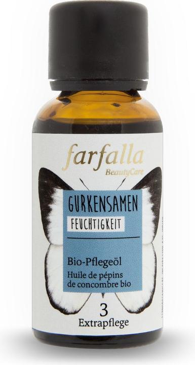 Image du produit Farfalla Huile de soin bio aux graines de concombre | Hydratation (30 ml, Huile visage)