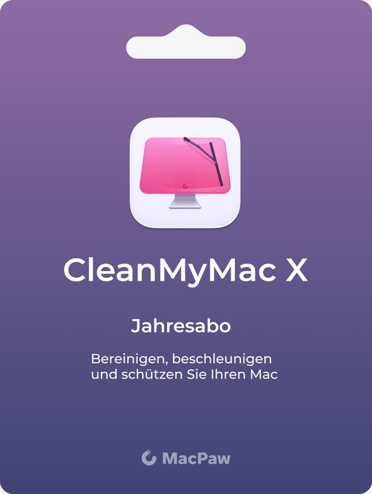 Produktbild MacPaw CleanMyMac X 1-year subscription (1 Mac) Download Code (1 User, 1 Geräte/User, 12 Monate)