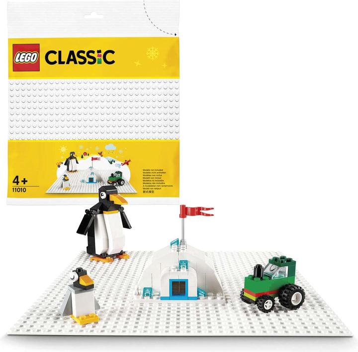 Produktbild LEGO Weisse Bauplatte (11010, LEGO Classic)