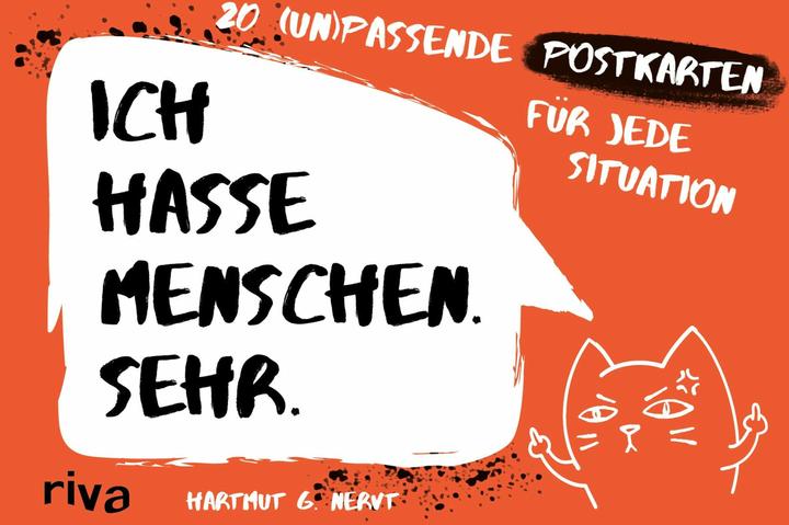 Produktbild Ich hasse Menschen. Sehr. – 20 (un)passende Postkarten für jede Situation