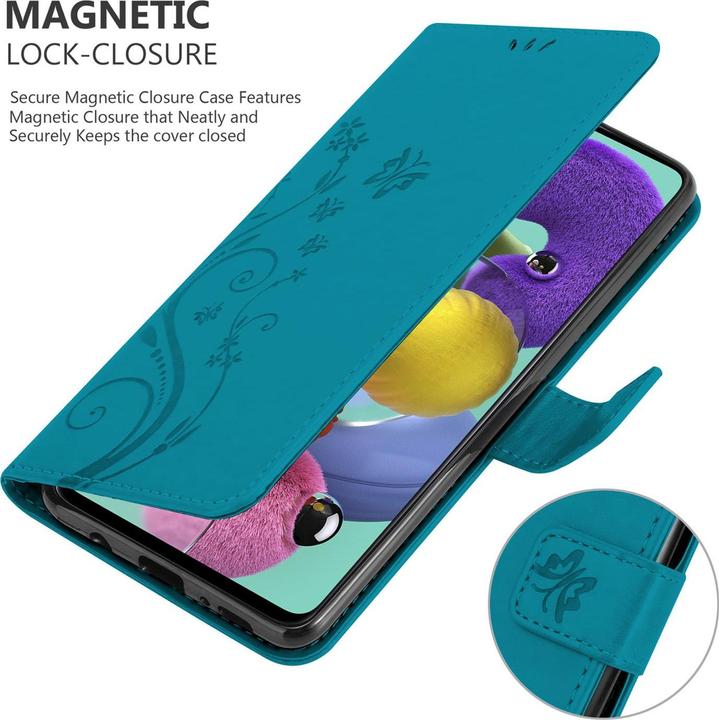 Image du produit Cadorabo Couverture du livre de fleurs (Samsung Galaxy A51 5G)
