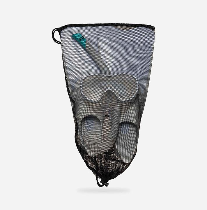 Produktbild Subea Schnorchel-Set Flossen Maske Schnorchel Erwachsene - 100 grau