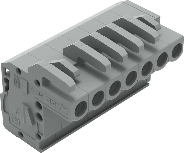 Image du produit Wago Connecteur femelle coudé Gris 232-107/026-000 Contenu : 50 pièces (232-107/026-000)