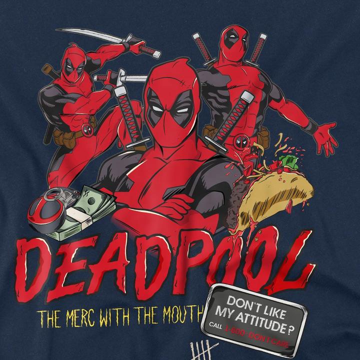 Actual product image Deadpool Mens Attitude T-Shirt (XL)