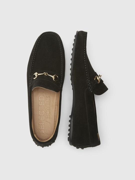 Actual product image Selected Homme Slhsergio Suede Horsebit Driving Shoe (41)