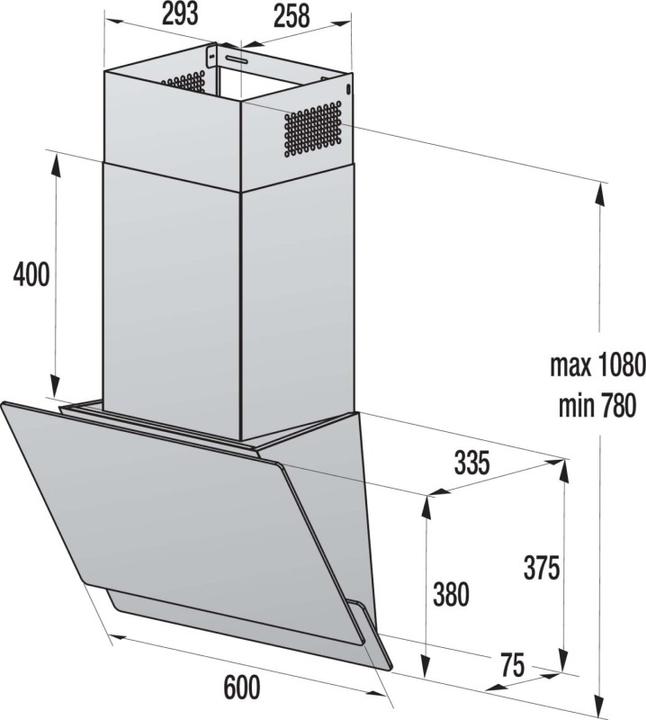 Actual product image Gorenje W6TB Chimney bonnet (Wall hood)