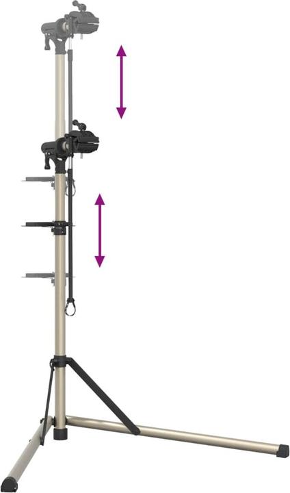 Image du produit VidaXL Support de montage pour vélo Pliable Réglable 102-160 cm