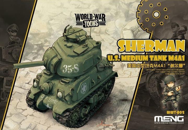 Productafbeelding Meng-Model Amerikaanse middelzware tank M4A1 Sherman