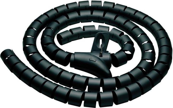 Produktbild Purelink Kabelspirale Polyethylen 2,50m Schwarz (Kabelschlauch, 250 cm)
