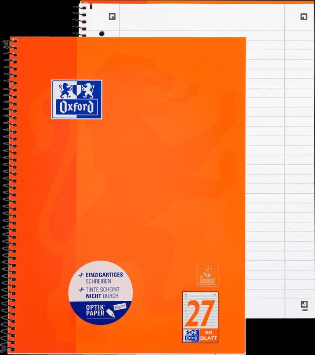 Produktbild Oxford Collegeblock (A4+, Liniert, Weicher Einband)