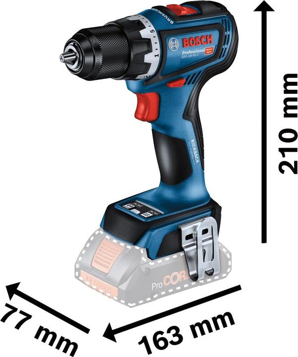 Produktbild Bosch Professional GSR 18V-90 C (Akkubetrieb)