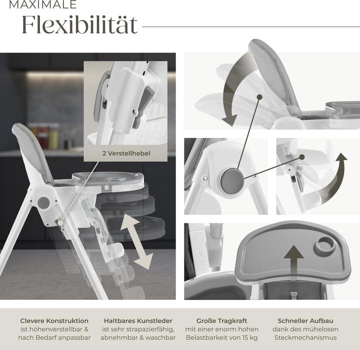 Produktbild tectake Sophia (Hochstuhl)