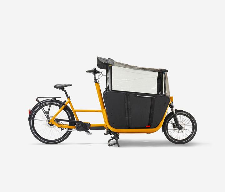 Btwin E-cargo bike Cargobike Long John F900E Family yellow