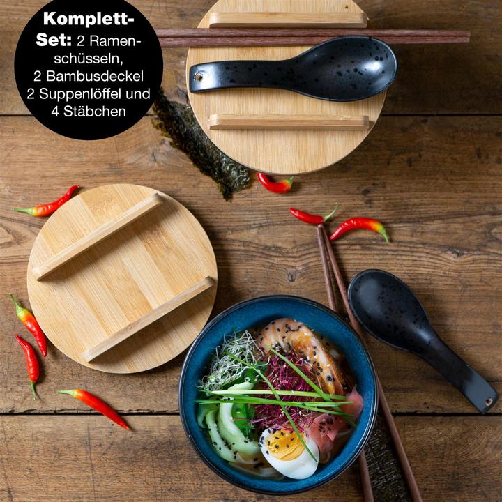 Actual product image Moritz & Moritz Bowls with chopsticks (15 cm, 0.60 l, 2 x)