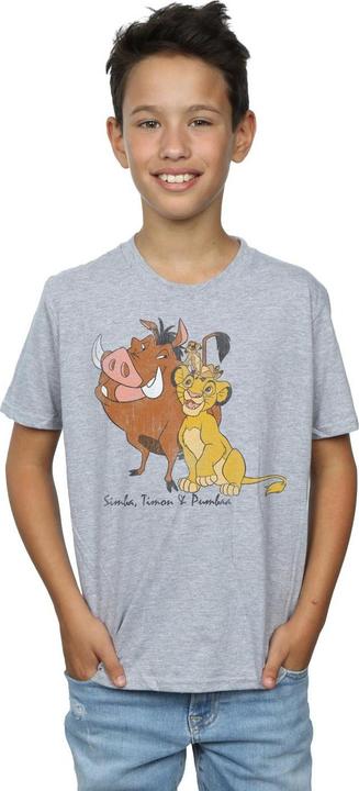 Actual product image The Lion King Boys Classic Simba Timon & Pumba T-Shirt (140, 146)