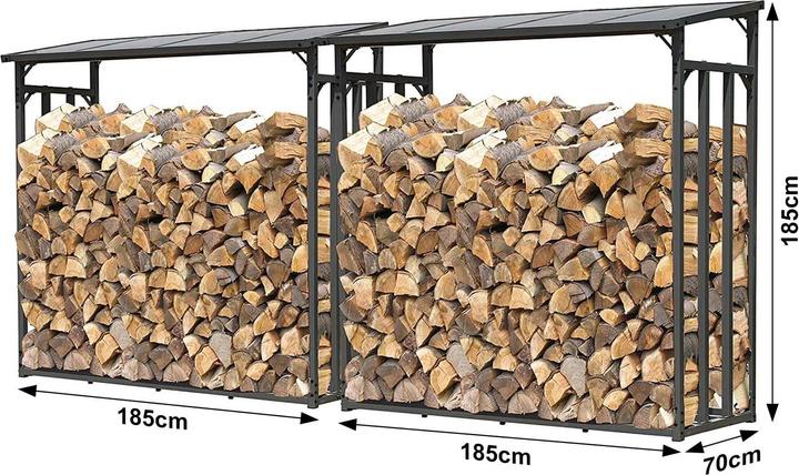 Produktbild Wiltec Toboli Kaminholzregal