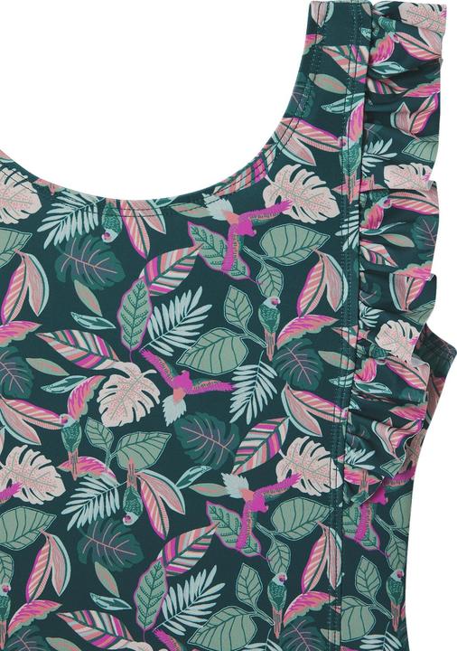 Vertbaudet Mädchen Badeanzug mit Tropenprint Oeko-Tex