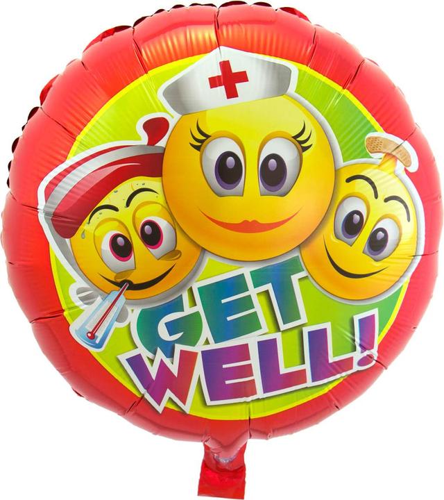 Image du produit Folat Ballon Get Well Soon Smiley