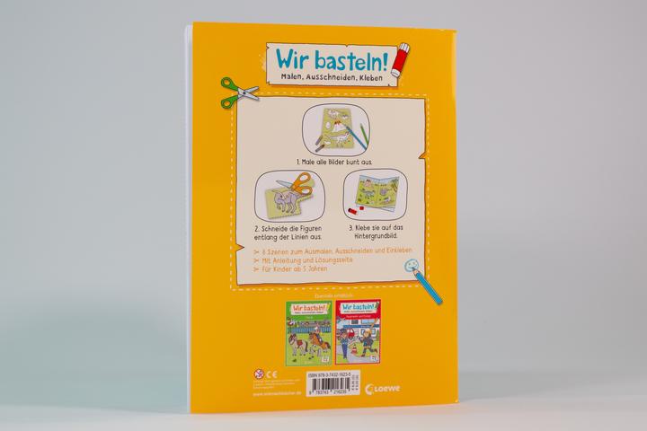 Produktbild Loewe Wir basteln! ab 5 Jahren - Malen, Ausschneiden, Kleben - Dinosaurier
