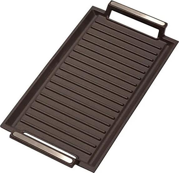 Actual product image Cata | BBQ grill for induction, 22.8 x 43.2 x 3.8 cm | Black (Grill pan, Iron)
