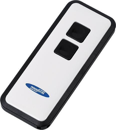 Image du produit Novoferm Porte de garage Télécommande Mini-Novotron 522, 2 canaux émetteur, noir/blanc (émetteur portatif)