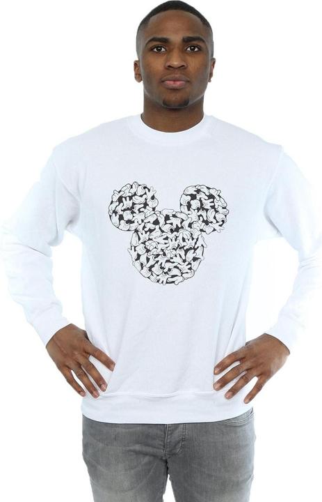 Actual product image Disney Mens Mickey Mouse Head Of Hands Sweatshirt (XXL)