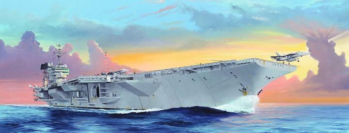 Actual product image Trumpeter USS Kitty Hawk CV-63
