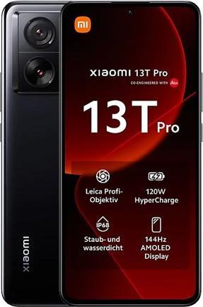 Produktbild Xiaomi 13T Pro (512 GB, Black, 6.67", Dual SIM, 50 Mpx, 5G)