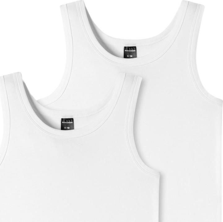 Immagine prodotto Schiesser Confezione da 4 ragazzi adolescenti - Maglia intima in cotone organico 95/5 (164)