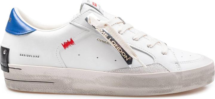 Crime London Crime white and bluette leather sneakers (41)