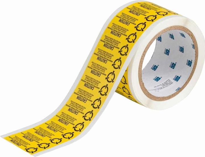 Image du produit Brady Étiquettes ATTENTION - APPAREIL ÉLECTRONIQUE SENSIBLE, NE PAS OUVRIR.