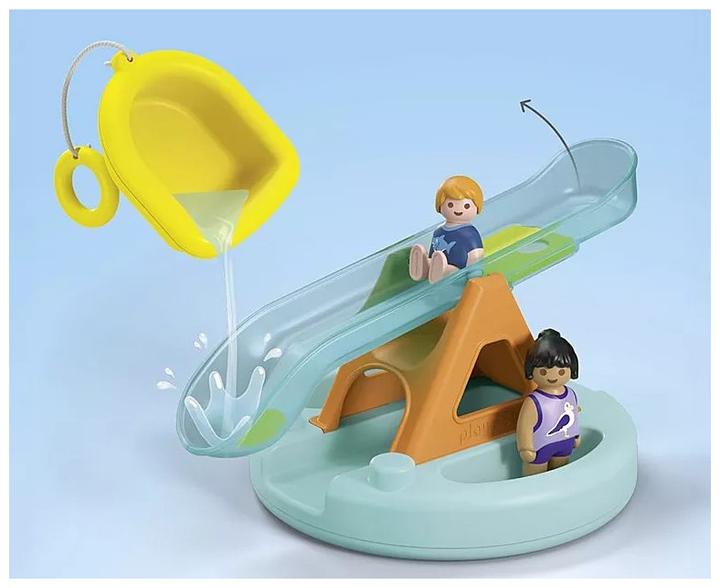 Actual product image Playmobil Badeinsel mit Wasserrutsche (71687, Playmobil Junior)