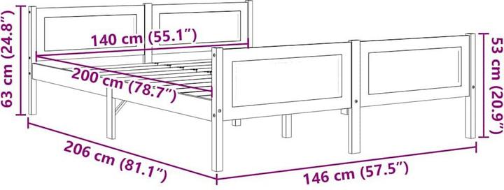 Produktbild VidaXL Kumar (140 x 200 cm)