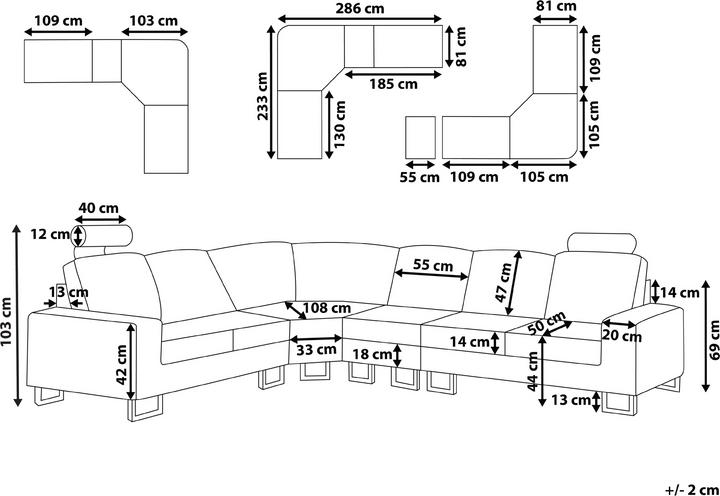 Actual product image Beliani Stockholm (Corner sofa)